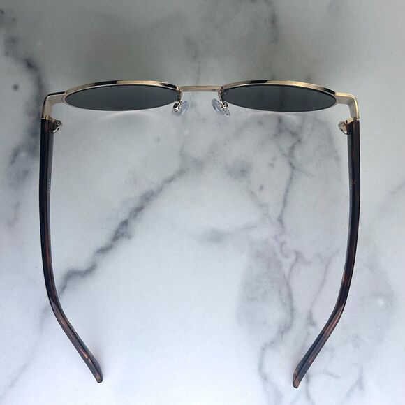 Otra ECHO Sunglasses Round Gold Metal Tortoiseshell Arm Green Lens 43-19-144 - Picture 5 of 14